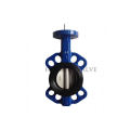 Environmental friendly motorized double eccentric butterfly flange valve